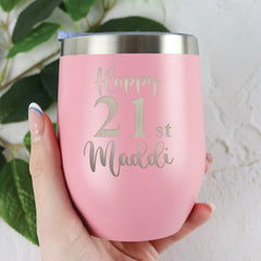 Birthday Engraved Stainless Steel Tumbler