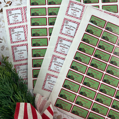 Christmas Personalised Sticker labels