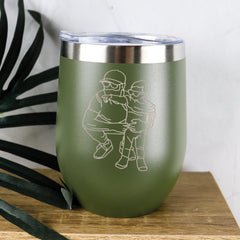 Couples Outline Stainless Steel Tumbler