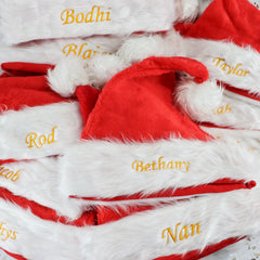 Deluxe Personalised Santa Hat