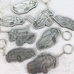 Engraved Car Keyring