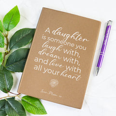 For My Daughter Personalised Notebook