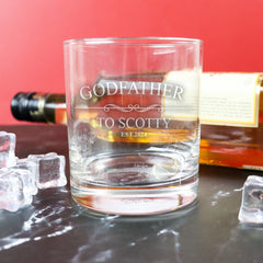 Godparent Round Scotch Glass