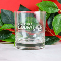 Godparent Round Scotch Glass