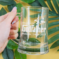 Godparent Personalised Beer Mug