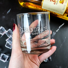 Grandparents Round Scotch Glass