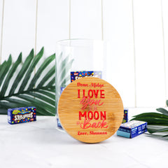 I Love You To The Moon And Back Lolly Jar