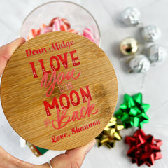 I Love You To The Moon And Back Lolly Jar