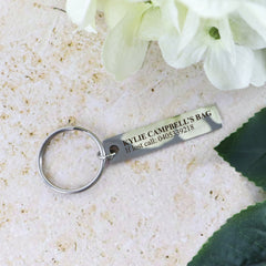 If Lost Metal Bar Keyring