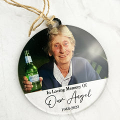 Photo Memorial Christmas Ornament