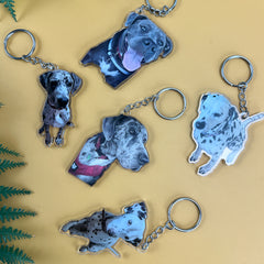 Custom Pet Photo Acrylic Keychain