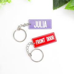 Name PlateIt© Licence Plate Keychain - All Colours