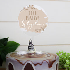 Oh Baby Personalised Cake Topper