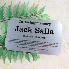 Outdoor Engraved Memorial Plaque