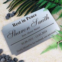 Outdoor Engraved Memorial Plaque