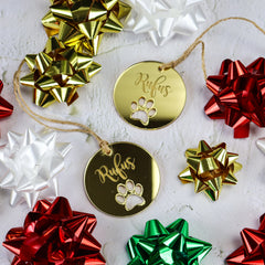 Paw Print Christmas Ornament