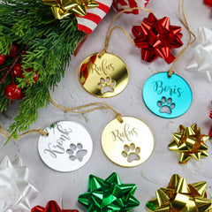 Paw Print Christmas Ornament