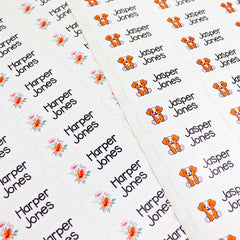 Personalised School Label Stickers