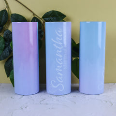 Blue Hearts 20oz Wedding Tumbler