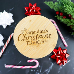 Christmas Treats Personalised Lolly Jar