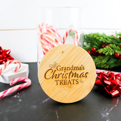Christmas Treats Personalised Lolly Jar