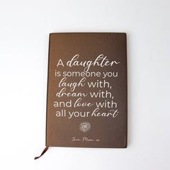 For My Daughter Personalised Notebook