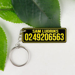 Personalised Details Keychain