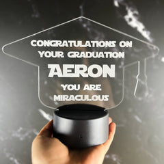 Graduation Cap Personalised Night Light