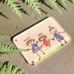 Kids Drawing Acrylic Keychain