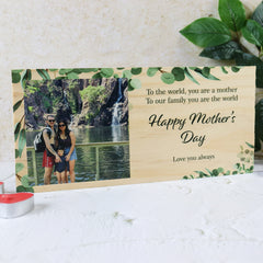 Mother's Day Green Thumb Wooden Photo Block