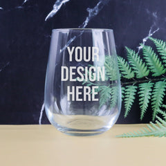 Stemless Wine Glass With Your Design