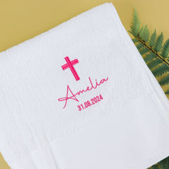 Personalised Christening Towel