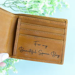 Photo Outline Personalised Leather Wallet