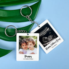 Photo Polaroid Key Chain with Single Photo