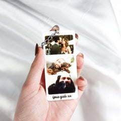 Polaroid Key Chain with 3 Photos