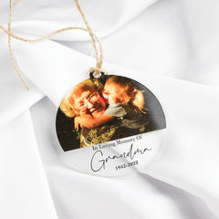 Photo Memorial Christmas Ornament