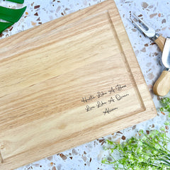 Chopping Board Engraved with Your Text