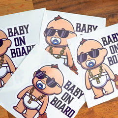 Cool Baby On Board Sticker - CustomKings - 