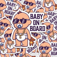 Cool Baby On Board Sticker - CustomKings - 