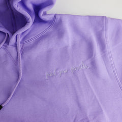Corporate Embroidered Hoodie with Kangaroo Pocket - CustomKings - Lavender