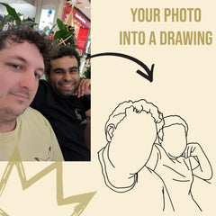 Couples Drawn Mug with Your Photo - CustomKings - 