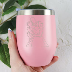 Couples Outline Stainless Steel Tumbler