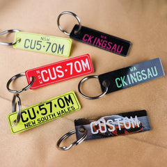Custom Licence Plate Keyring with Your Plate - CustomKings - 