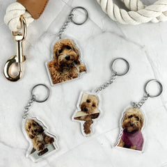 Custom Pet Photo Acrylic Keychain - CustomKings - 