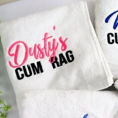 Embroidered Cum Rag with Personalised Name - CustomKings - 