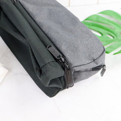 Embroidered Grey Toiletries Bag - CustomKings - 