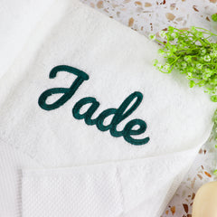 Kid's Embroidered Bath Towels