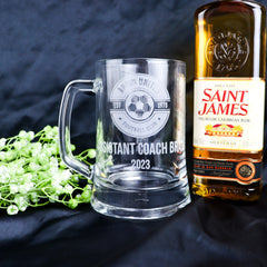 Engraved Coach Beer Mug for Sports Teams - CustomKings - 