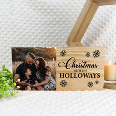 Family Christmas Wooden Photo Block - CustomKings - 
