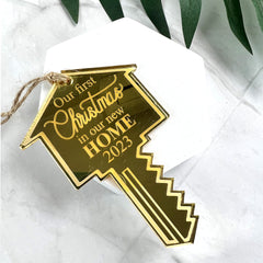 First Christmas House Key Ornament - CustomKings - 